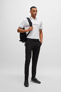 T-shirt polo pour hommes sur mesure Nouveau design Couleur blanche unie 100% coton - Product Image 3