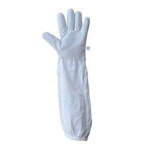 Gants de sécurité pour l'apiculture en cuir en gros personnalisables en usine Gants de protection à manches longues avec manches ventilées anti-piqûre - Product Image 3