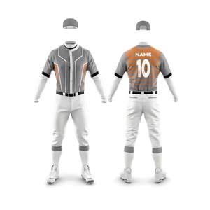 Uniforme de baseball personnalisé PUFFIN SPORTS, tissu 100% polyester, impression par transfert thermique, respirant, jersey 220g, pantalon - Product Image 6