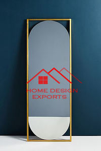 Espejo de pie moderno hecho a mano con marco de metal para el hogar, dormitorio y baño - Product Image 6