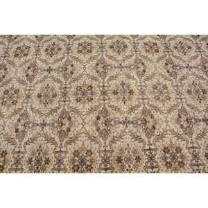 Vintage Large Rug 5.6x9.1 ft (171x278 cm), Turkish <b>Brown</b> Polka dot <b>Wool</b> Rug - Product Image 4