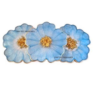 Insulation coaster Personalized Rectangular <b>Large</b> Multi Functional Resin coaster with Epoxy Resin at Wholesale Prices - Product Image 2