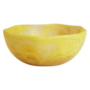 Bol décoratif artisanal naturel en résine orange – Décoration de luxe pour la maison, accent de table, centre de table pour fruits, idéal pour les fêtes - Product Image 6