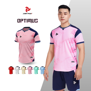 Vêtements de football unisexe de haute qualité avec logo personnalisé Ensembles de maillots de football 100% polyester lavé Couleurs personnalisées Conception d'usine OEM - Product Image 2