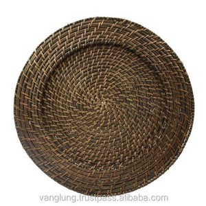 Plato de Presentación de Ratán Tejido a Mano/ Mantel Individual Tejido para Mesa de Comedor o Decoración de Bodas, Artesanía Vietnamita - Product Image 6