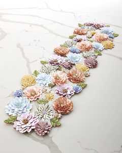 Chemin de Table indien perlé fait à la main Couverture de table ethnique pour les festivals de mariage Maison pour hôtel Banquets décoratifs spéciaux - Product Image 1