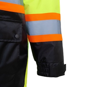 OEM Waterproof Flame-Retardant Breathable <b>Winter</b> Hi-Vis <b>Workwear</b> Jackets Custom Design Available Reflective Safety Men - Product Image 4