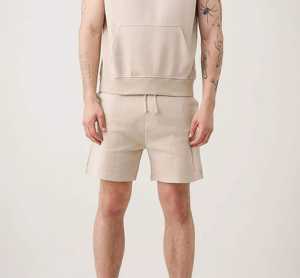 Débardeurs d'entraînement sans manches à capuche pour hommes en tissu polaire style musculation avec impression 3D et logo brodé - Product Image 5