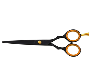 ชุดเดรสกรรไกรตัดผมสีดำใบมีดหยักสแตนเลสคมพร้อมดีไซน์กันลื่นสำหรับการจัดทรงผม - Product Image 4