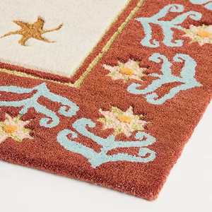 Alfombra de lana con mechones a mano de productos impresos con diseño de serpiente audaz y textura suave y duradera para una decoración única para sala de estar o dormitorio - Product Image 1