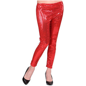 Women's Elegant Casual Performance <b>Leggings</b> High Quality Top <b>Sequined</b> Pants for Stage Wear Mid Waist Breathable Seamless Solid - Product Image 4