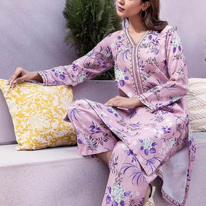 Shalwar kameez สำหรับผู้หญิงชุดลำลองสำหรับผู้หญิงเดรสลำลองมีขนาดและสี - Product Image 3