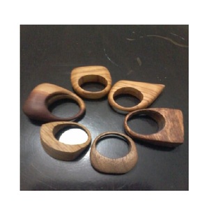 Modern Elegance Napkin <b>Ring</b> Handcrafted High Quality Natural Wood for Table Bathroom Bedroom Adds Brightening Touch - Product Image 5