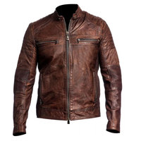 Chaqueta de cuero de manga larga para hombre, diseño de alta calidad, a la moda, el mejor precio
