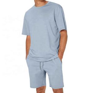 Conjunto de camiseta de verano 2025 para hombre, traje deportivo de dos piezas para hombre, conjunto de pantalones cortos de dos piezas de manga corta con estampado personalizado para hombre - Product Image 3