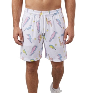กางเกงขาสั้นชายหาดลำลองสำหรับผู้ชาย พิมพ์ลายแบบซับลิเมชั่น เป็นมิตรกับสิ่งแวดล้อม ระบายอากาศได้ดี แห้งเร็ว ผ้าตาข่าย ราคาขายส่ง - Product Image 1