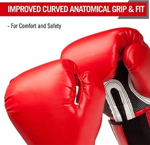 Gants poinçonnés en cuir Pu, accessoires de sport professionnels, pour la boxe, équipement d'entraînement, vente en gros - Product Image 5