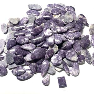 Certifié IGI GIA naturel blanc lépidolite opale Cabochon pierres précieuses en vrac de haute qualité pour la fabrication de bijoux tailles 9mm 14mm 20mm - Product Image 3