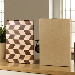 Tabla de Cortar Cuadrada de Diseño Moderno a Cuadros, Tabla de Madera Resistente, Ideal para Decoración de Cocina y Preparación de Alimentos, Procedente de la India - Product Image 5