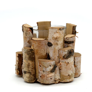 Vente en gros de bougeoirs de table en bois pilier bougeoir pour la fête et la décoration de Noël cadeaux de Noël - Product Image 6