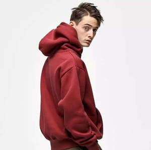 Vente en gros de sweats à capuche surdimensionnés de couleur unie pour hommes de haute qualité sweats à capuche personnalisés de haute qualité en coton pour hommes - Product Image 4