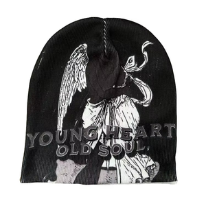 หมวกบีนนี่ถักไหมพรมสำหรับผู้ชายโลโก้ตามสั่งลายทางยูนิเซ็กซ์สำหรับฤดูหนาว - Product Image 3