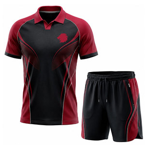 Tenue de tennis personnalisée, nouveau style, 100% polyester, prix de gros, vêtements de sport, tenue de tennis de qualité supérieure - Product Image 1
