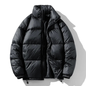 Vente en gros de conception de service OEM nouvelle mode de manteau en duvet pour hommes logo personnalisé avec col à capuche - Product Image 2