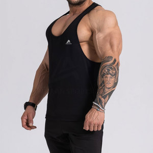 Débardeurs de sport décontractés pour hommes, sans manches, pour musculation, fitness, entraînement, polyester/coton, confortables, légers, séchage rapide - Product Image 5