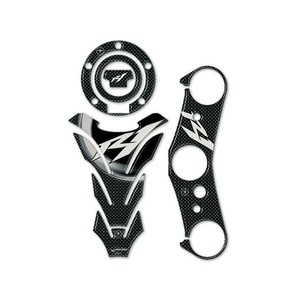 Kit Adesivo in Gel 3D per Yamaha YZF R1 2007-2008, Adesivo Serbatoio Moto Effetto Carbonio Compatibile con Motociclette - Product Image 1