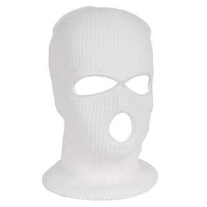 Pasamontañas de tamaño personalizado, mascarilla de esquí de punto de 3 agujeros, cubierta de cara completa cálida de acrílico para invierno - Product Image 2