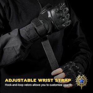 Full Finger Motorcycle Riding Gloves with Shock <b>Absorbing</b> Pads Secure Fit and Private Label Customization for Team Supply - Product Image 5
