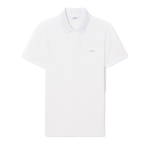 Polo de Piqué de Algodón Tejido, Corte Ajustado, Transpirable, Manga Corta, Premium, Casual, para Negocios, con Logotipo Personalizado Frontal, Ropa OEM - Product Image 1