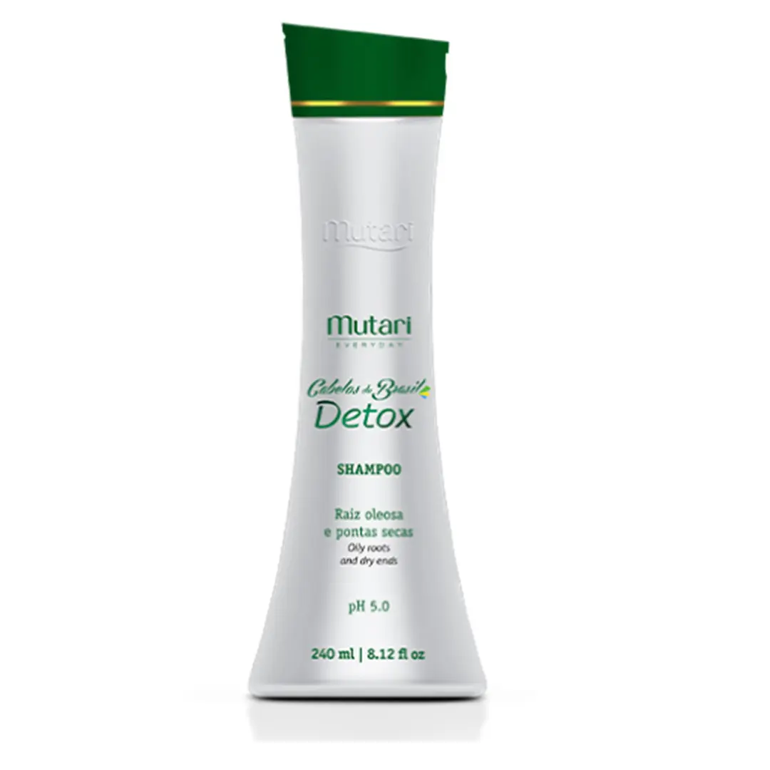 Shampoo Detox 240ml-deterge e controlla l'olio in eccesso per capelli puliti a lunga durata con piante antiossidanti Actives