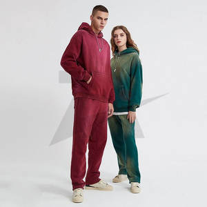 Survêtements d'hiver décontractés à capuche pour hommes et femmes, en molleton mi-lourd, respirants, avec impression personnalisée, vêtements de sport décontractés - Product Image 2