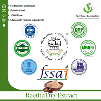 Poudre sèche Reetha extraite naturelle pour applications cosmétiques Fourniture B2B avec des solutions d'emballage flexibles