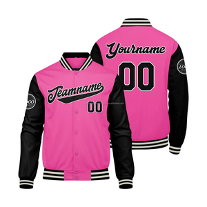 Custom wool <b>varsity</b> <b>jacket</b> for school teams with embroidered logo and breathable windproof fabric for students - Product Image 1