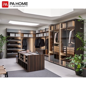 PA costruito In specchio d'angolo porta battente <span class=keywords><strong>abbigliamento</strong></span> Ardrobe armadio camera da letto mobili con isola - Product Image 2