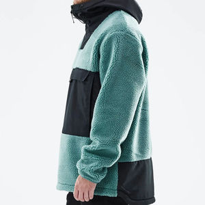 OEM Branded Pullover <b>Sherpa</b> Fleece Hoodies for Men Customized 100% Cotton Winter Fur Hoodies High Quality Men's hoodies - Product Image 4