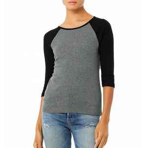 T-shirt de sport pour femme avec logo personnalisé, respirant, en polyester et coton, pour la salle de sport, la course à pied, le jogging, vêtements de sport actifs - Product Image 2