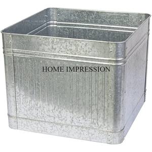 Large Pot & <b>Planter</b> Hammered Design Galvanized Material Handcrafted Floor Decoration Garden Ware Home Decorative <b>Planter</b> Supply - Product Image 5