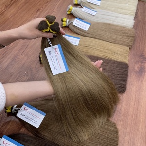 Extensiones de Cabello Natural Vietnamita al Por Mayor, Trama Doble a Máquina, Todos los Colores Disponibles, Piezas de 100g, Longitudes Largas - Product Image 1