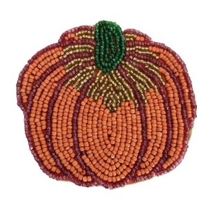 Best Selling Round Jute <b>Beaded</b> <b>Placemat</b> Coaster Pad for Dining and Home for Wedding Table Food Dish Placement Accessories - Product Image 4