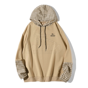 Nouveau style 2025 – Sweat à capuche pour homme 100 % coton à manches longues, décontracté, avec logo personnalisé, pour l'hiver, style streetwear, motif uni, respirant - Product Image 1