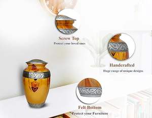 Nouvelles urnes funéraires en bois pour adultes, urne funéraire de conception élégante, belle urne funéraire de designer - Product Image 3