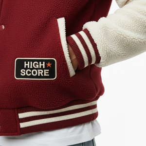 Chaqueta Universitaria de Forro Polar Extra Grande de Manga Larga para Hombre, Chaqueta Universitaria Estilo Letterman de Alta Calidad para Hombre en MOQ Bajo - Product Image 6