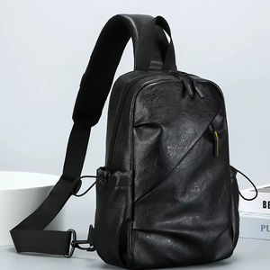 Bolso Bandolera para Hombre, Estilo Piel, Mochila de Pecho, Casual, para Viajes, Trabajo, Uso Diario y Actividades al Aire Libre - Product Image 1