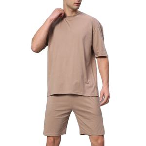 Conjunto de Camiseta y Pantalones Cortos de Algodón de Alta Calidad para Hombre 2026, Ropa Casual Transpirable con Chándal de Verano a Juego de 2 Piezas - Product Image 1