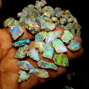 Piedra Preciosa de Ópalo Natural Seco de Etiopía, Grado AA, Grande, con Juego de Color/Fuego, 5000 Quilates, para Joyería - Product Image 2