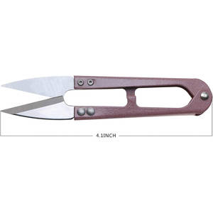 Coupe-fil à clip rapide avec lames tranchantes et robustes, 2 pièces, portable, pour la broderie, la coupe de fils, les travaux manuels et les projets de bricolage (rose/gris) - Product Image 5